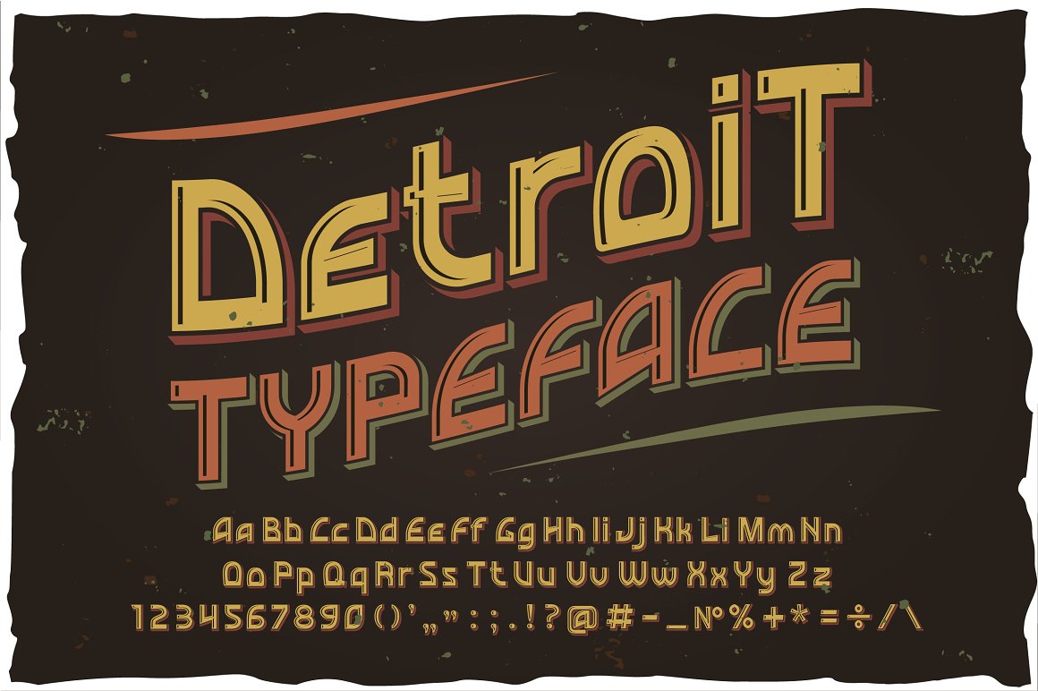 Przykładowa czcionka Detroit #1